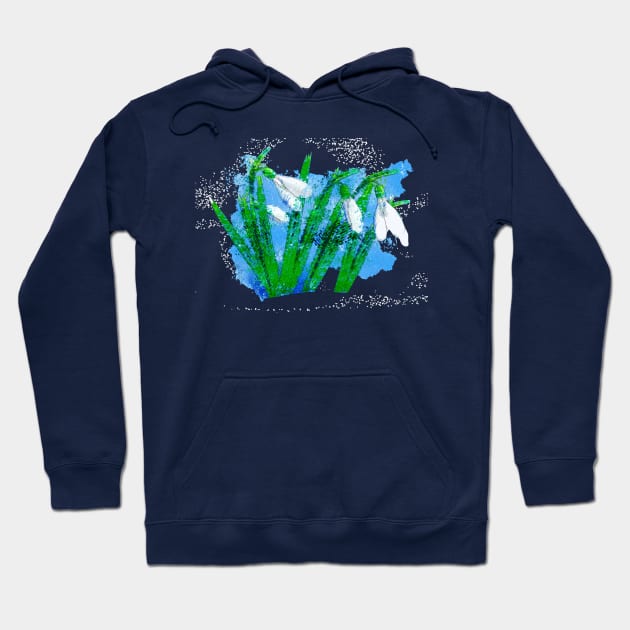 Watercolor snowdrops Hoodie by AnnArtshock